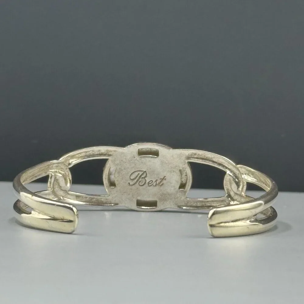 Georgia Bulldogs Silver Plated Cuff Bracelet UGA Football Signed Best